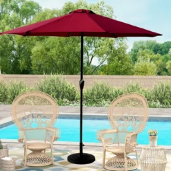 Beige Patio Umbrella | Luxury Patio, Terrace & Garden Shading with UV Protection
