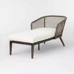 Modern Outdoor Rope Daybed with Off-White Cushions & Powder-Coated Iron Frame – All-Weather, Comfortable, and Easy to Clean
