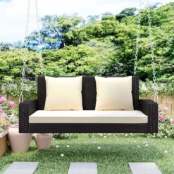 Rattan Wicker Two Seater Sofa Swing