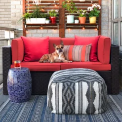 Crafttown Outdoor Wicker Patio Sofa Set – Durable, Comfortable, and Customizable Seating for Your Outdoor Space