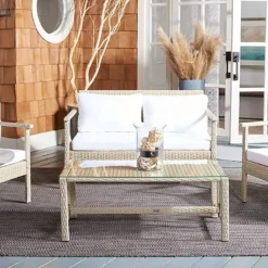 Crafttown 4-Piece Rattan Patio Conversation Set – Comfortable, Stylish & Customizable for Your Outdoor Space